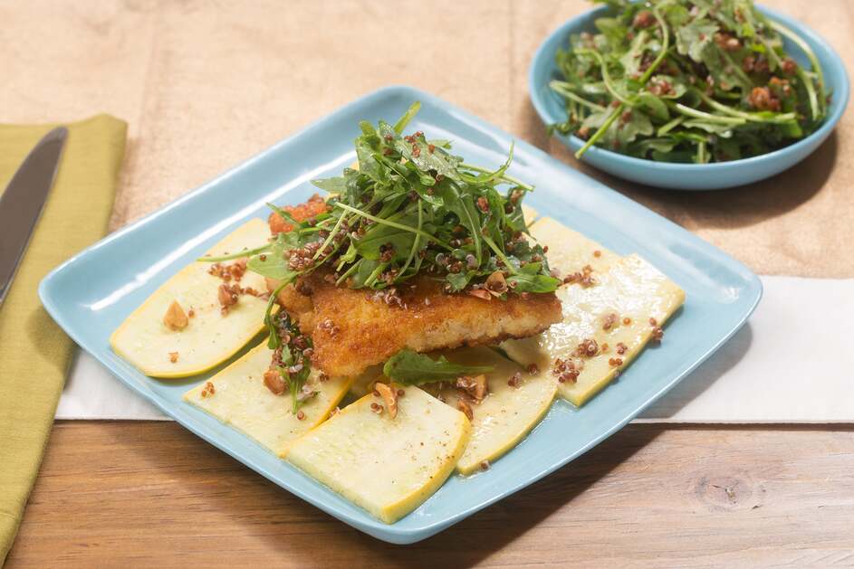 Crispy Cod & Summer Squash