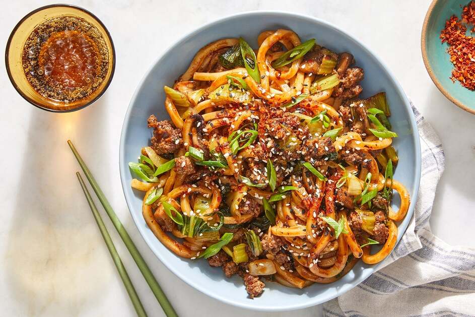 One-Pot Spicy Beef Udon