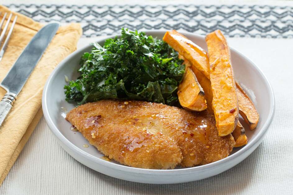 Fried Chicken & Kale Slaw