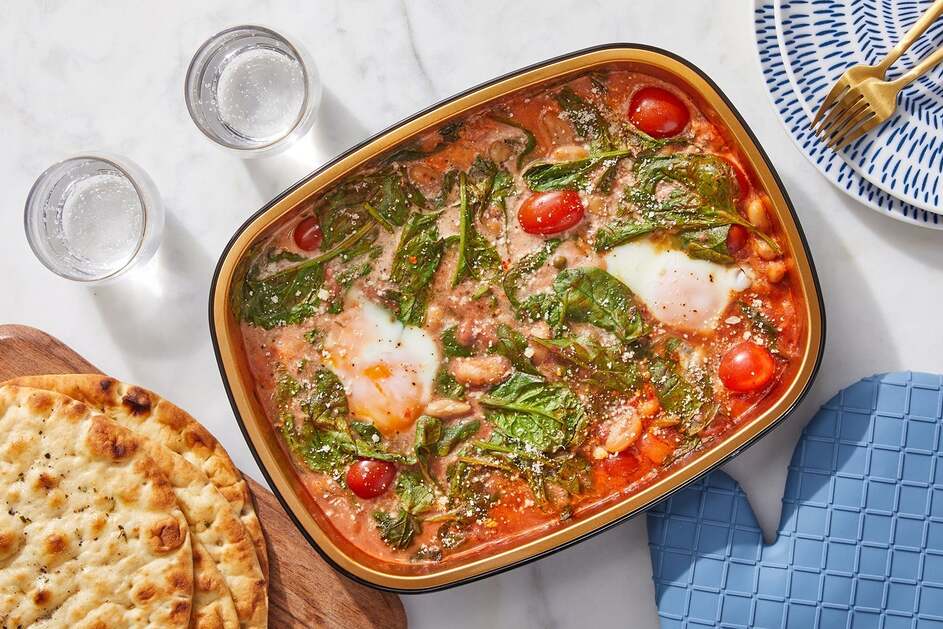 Oven-Baked White Bean Shakshuka