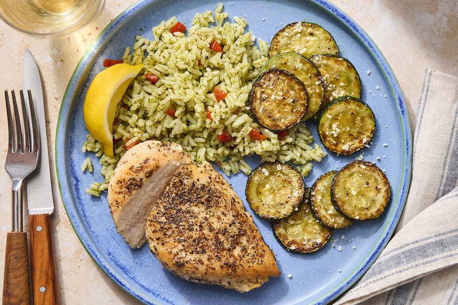 Italian Chicken & Pesto Rice