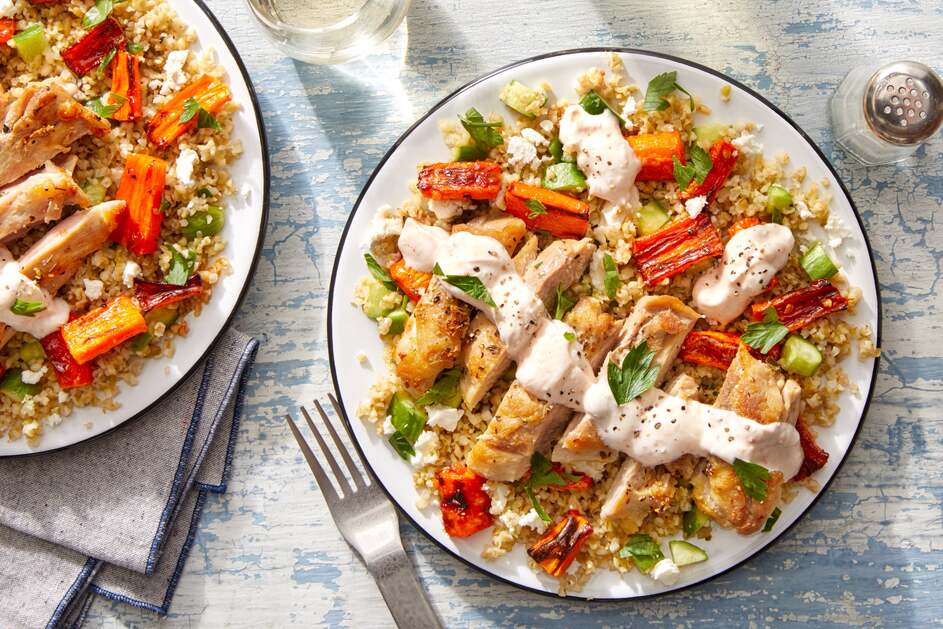 Greek-Inspired Chicken & Freekeh Salad