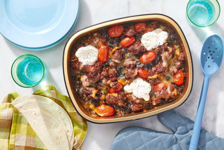 Oven-Baked Chorizo & Black Bean Tacos