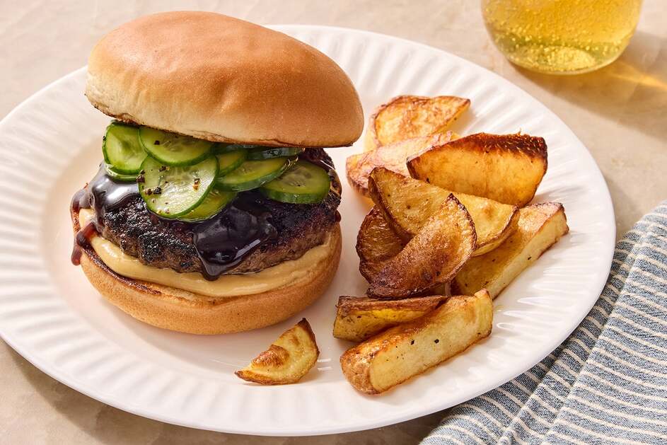 Mushroom & Hoisin Beef Burgers