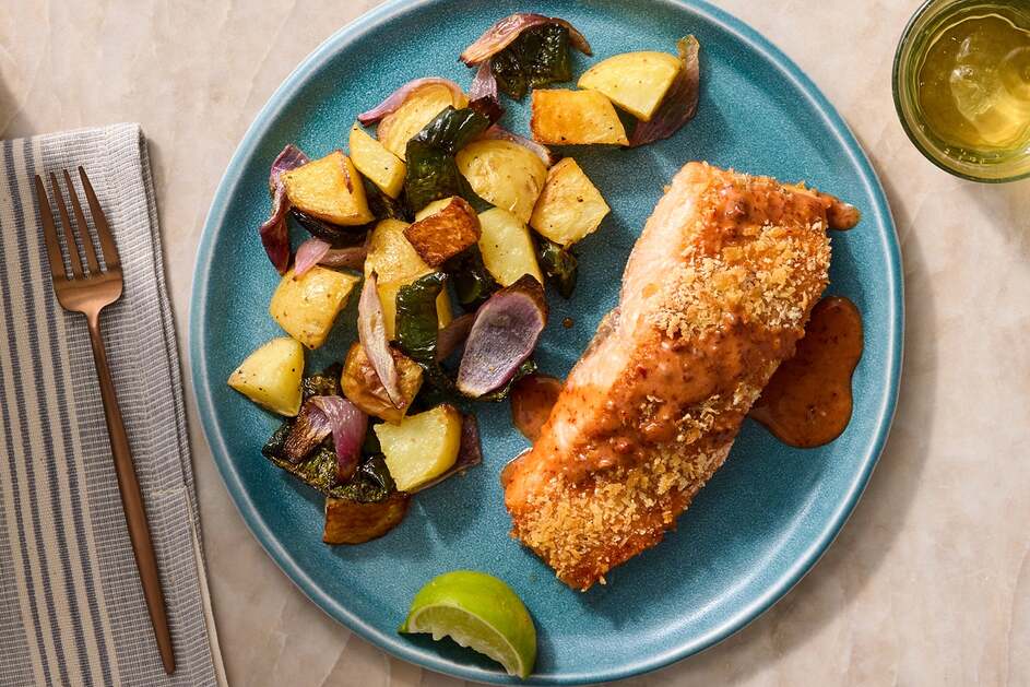 Sheet Pan Chipotle-Honey Salmon