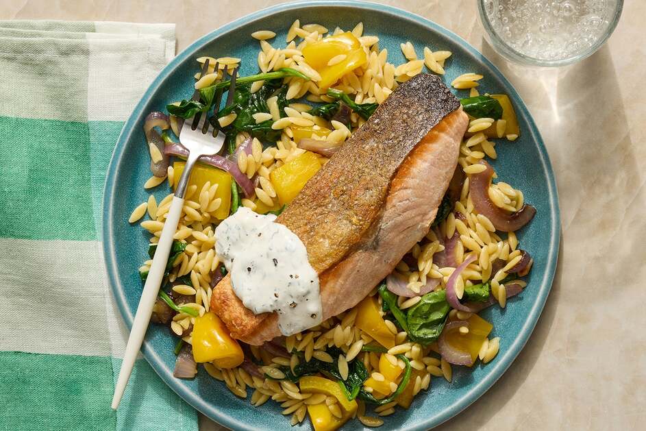 Salmon & Creamy Dill Sauce