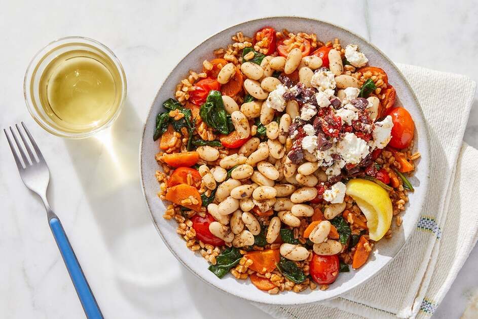Oregano White Bean & Farro Bowls