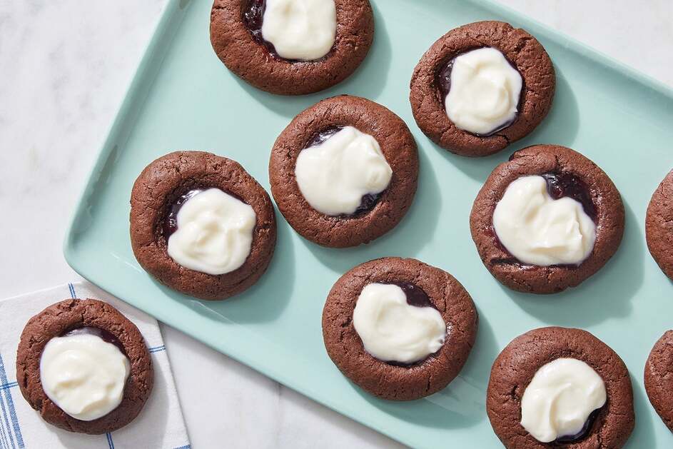 Chocolate Thumbprint Cookies