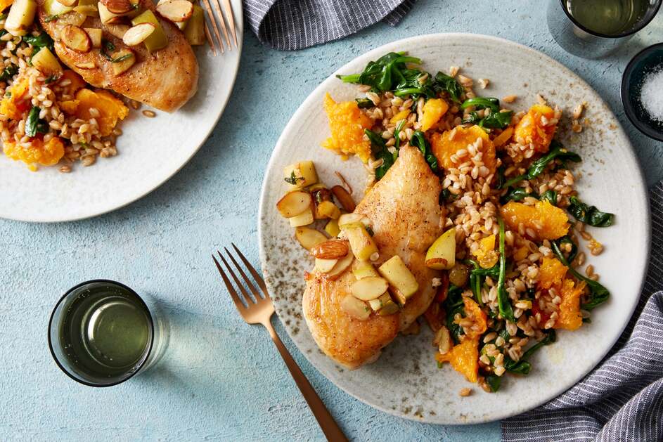 Seared Chicken & Farro