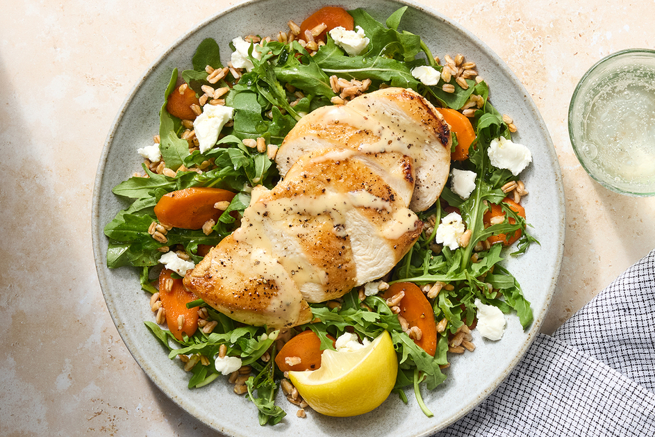 Honey Mustard Chicken & Farro Salad