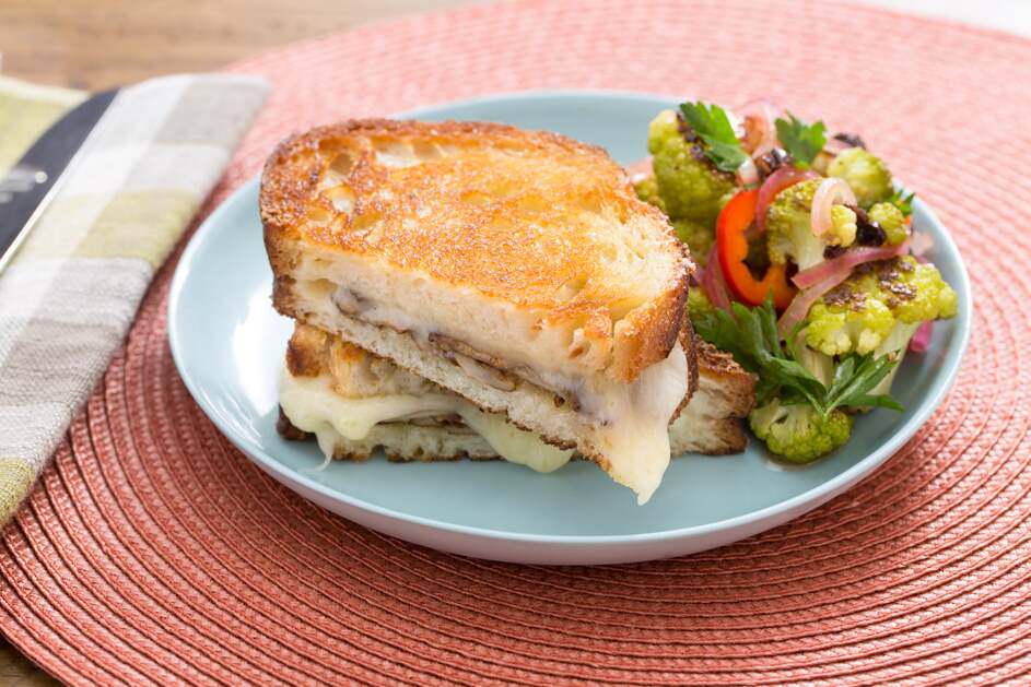 Mushroom & Fontina Grilled Cheese Sandwiches