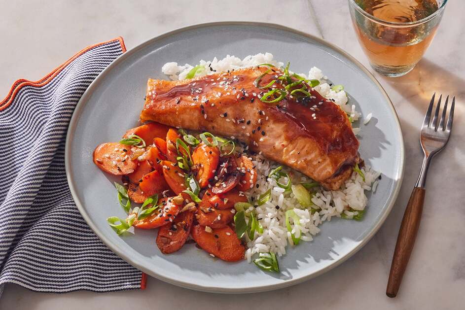 Seared Salmon & Cumin Sichuan Glaze