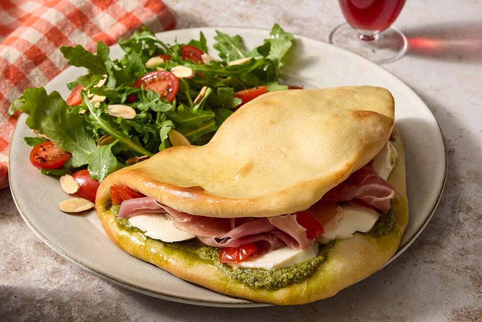 Prosciutto Pizza Sandwiches