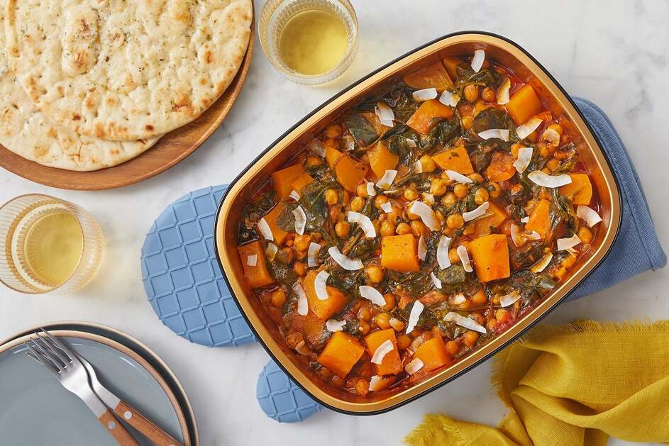 Oven-Baked Butternut Squash & Chickpea Curry
