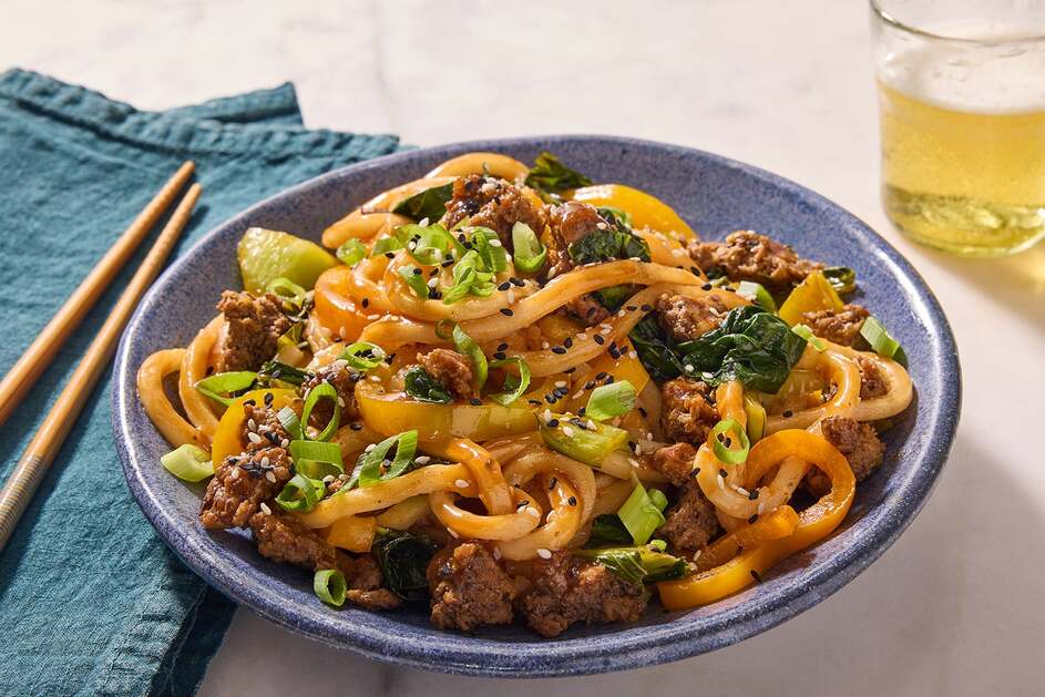 15-Min Beef & Udon Stir-Fry
