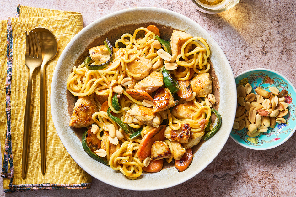 Thai-Style Chicken Peanut Noodles