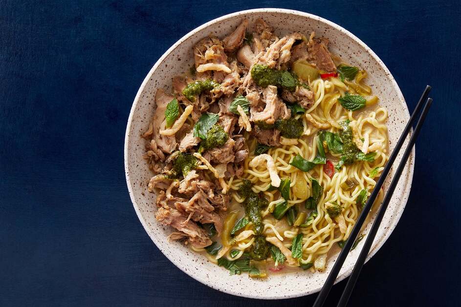 Duck Confit & Coconut Curry Ramen