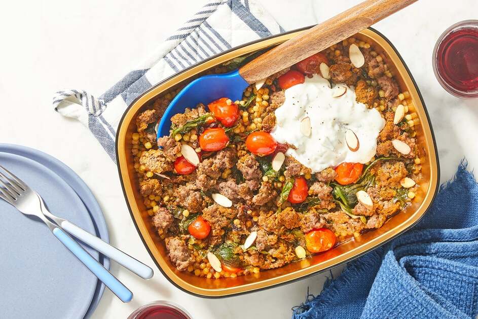 Oven-Baked Shawarma Beef & Couscous