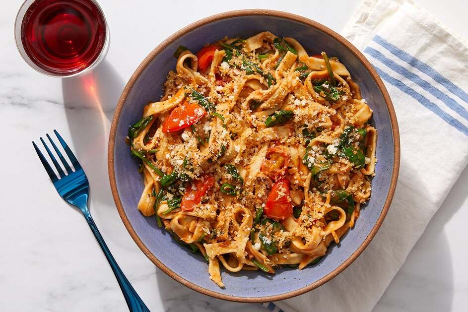 Tomato Basil Fettuccine