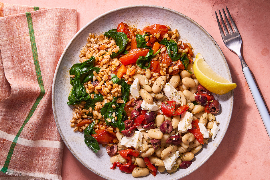 Za’atar White Bean & Veggie Grain Bowls