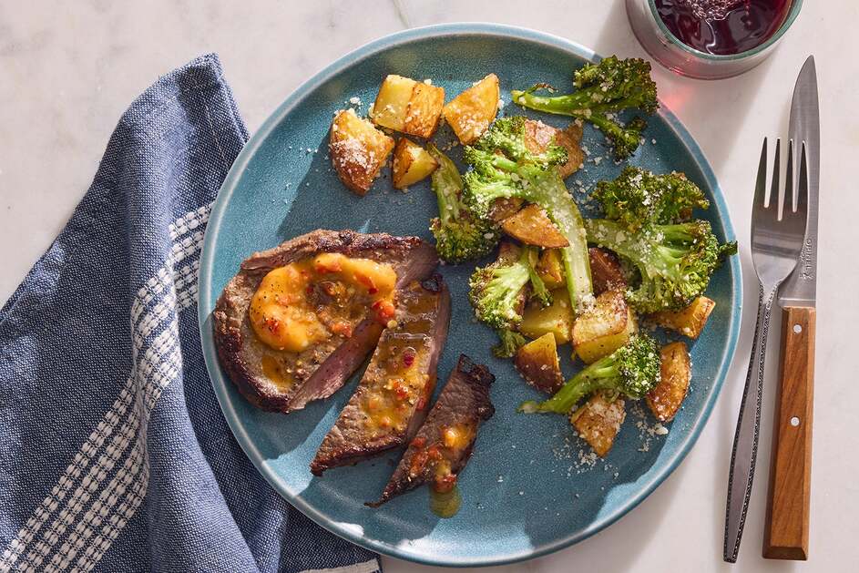 Seared Steaks & Calabrian Chile Butter