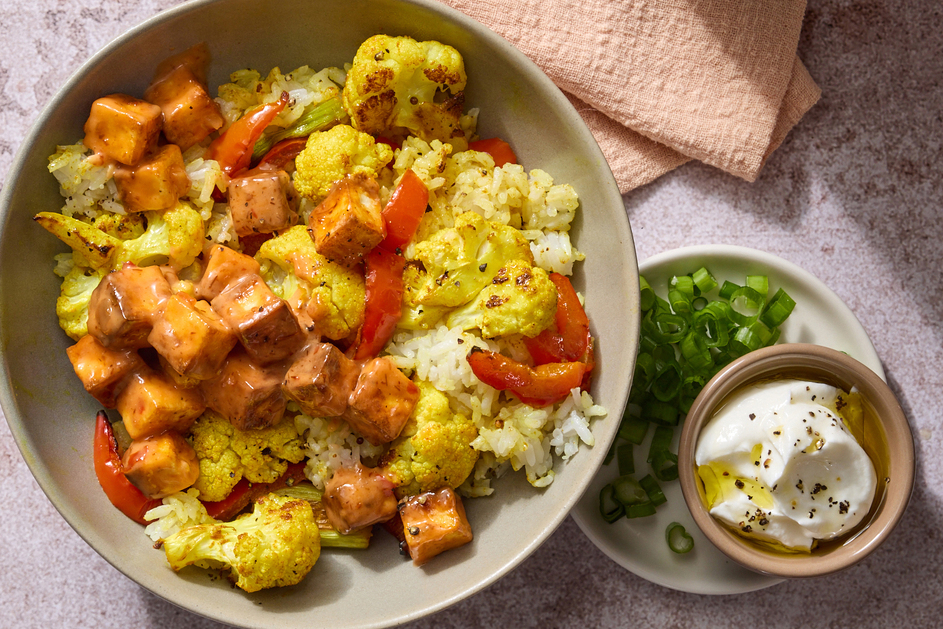 Sweet Chili Paneer Rice Bowls