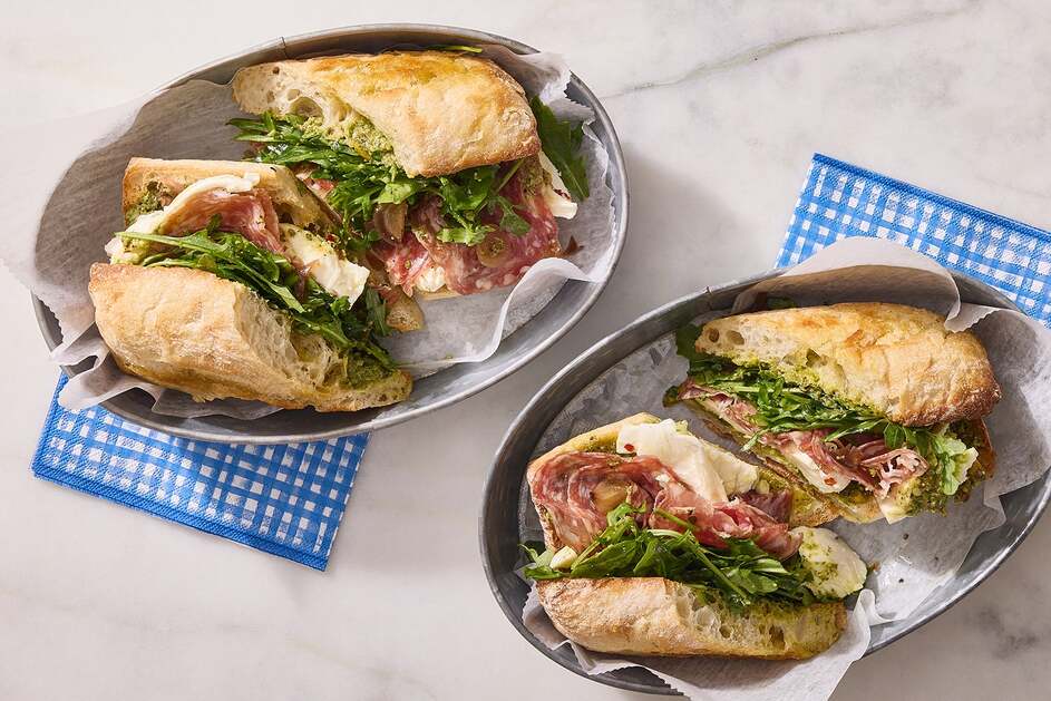 Sopressa & Mozzarella Sandwiches