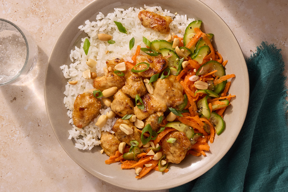 Chicken Satay Rice Bowls