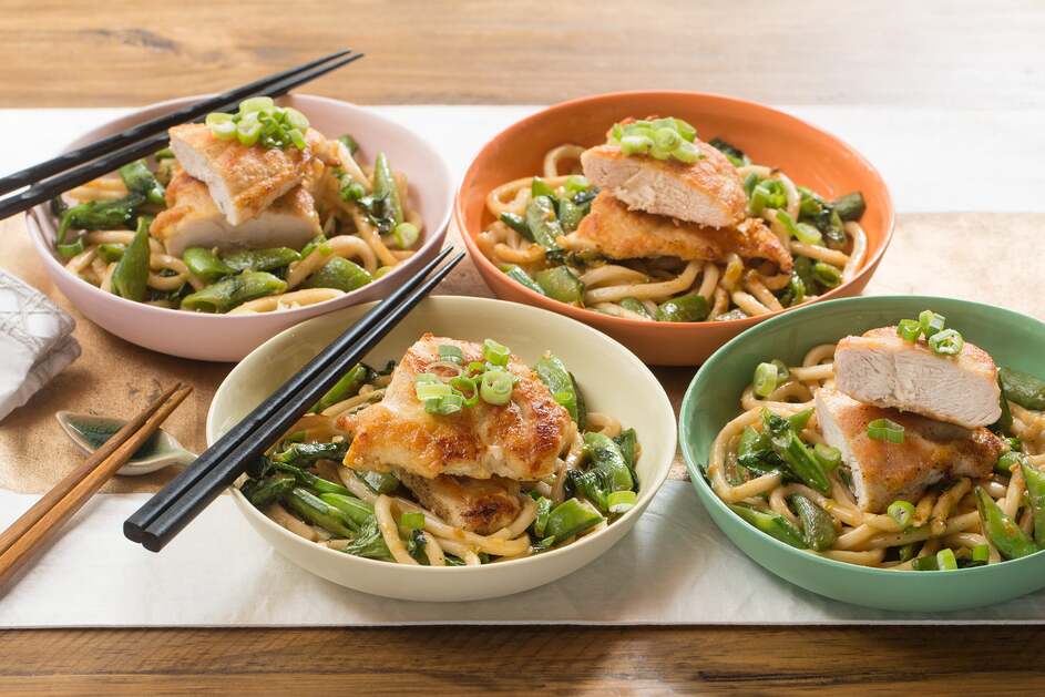 Seared Chicken & Miso Udon Noodles