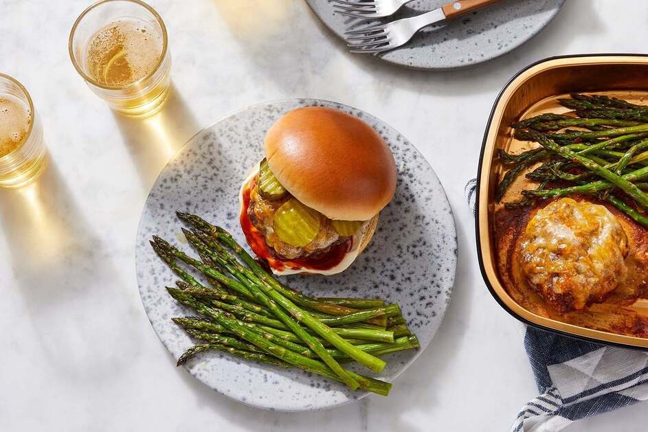 Oven-Baked Barbecue Cheeseburgers