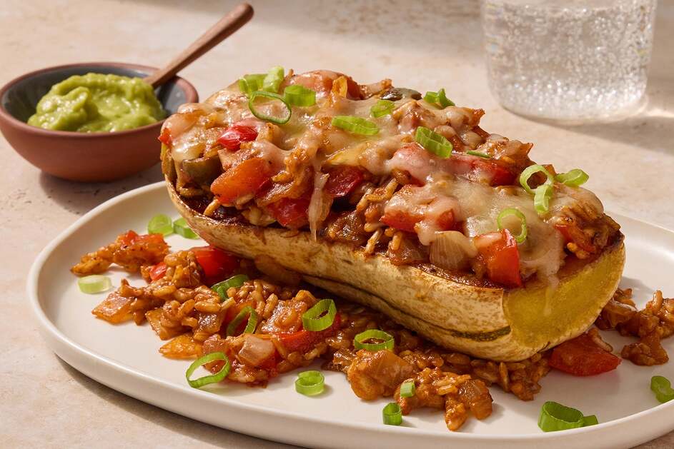 Mexican-Spiced Stuffed Squash