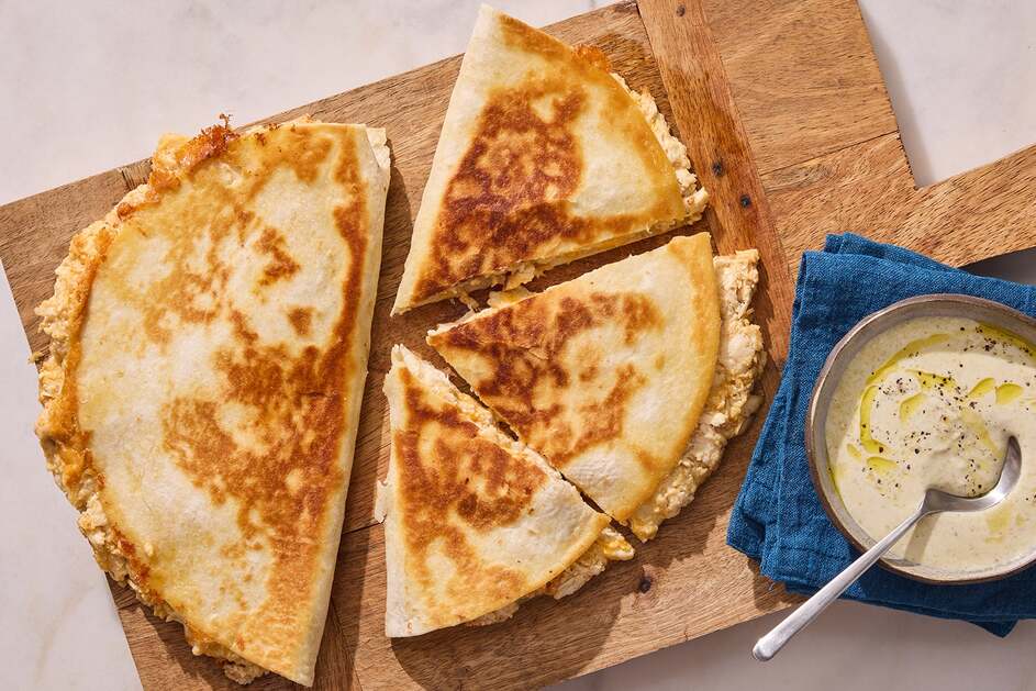 Pulled Chicken Quesadillas
