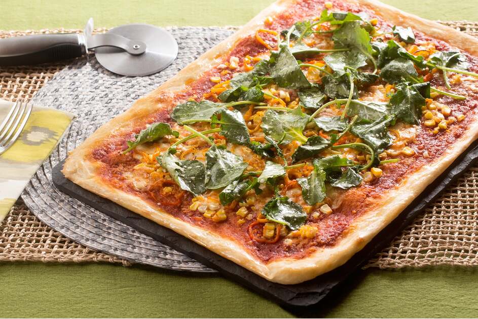 Sweet Corn & Tinkerbell Pepper Pizza
