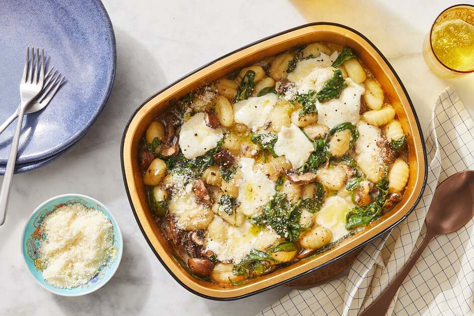 Creamy Spinach & Mushroom Gnocchi