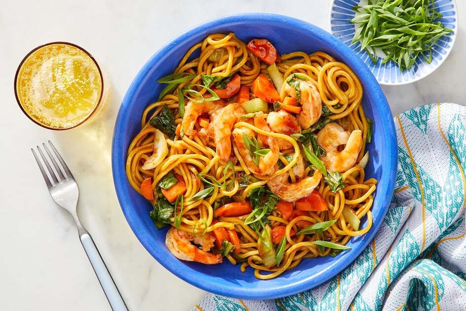 Spicy Shrimp Lo Mein