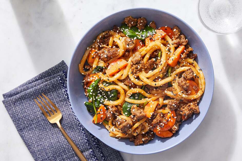 One-Pan Beef & Udon Stir-Fry