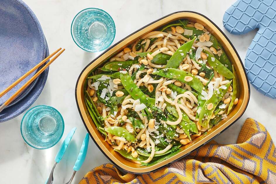 Oven-Baked Sesame-Peanut Udon