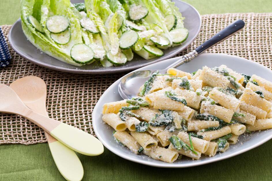 Creamy Asparagus Rigatoni