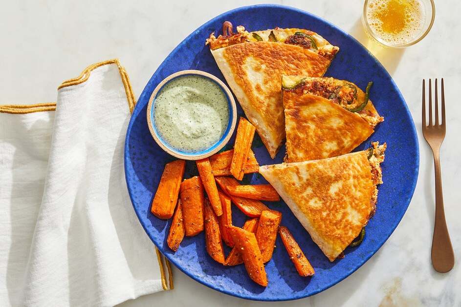 Paneer & Poblano Quesadillas