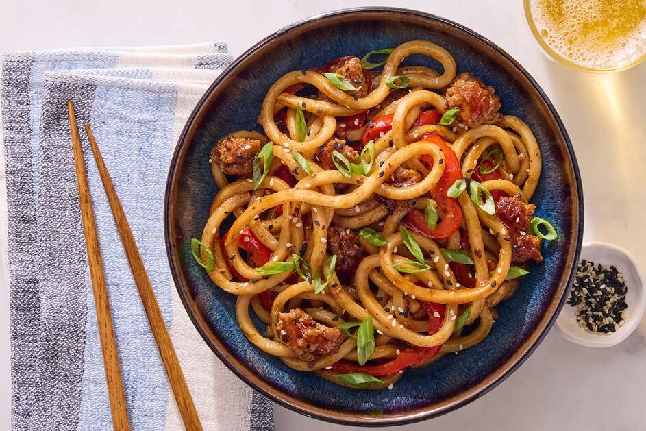 15-Min Pork Udon Noodles