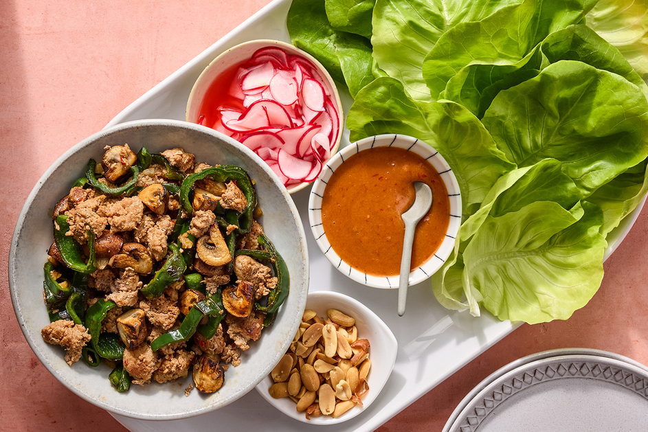 Ground Turkey Lettuce Wraps
