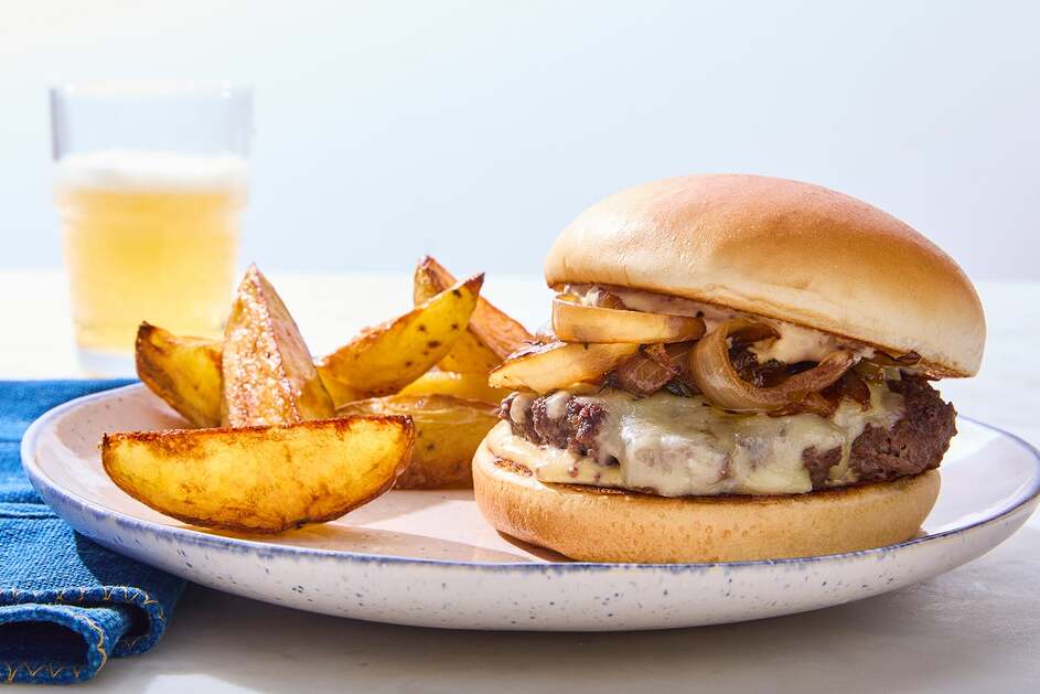 French Onion Cheeseburgers