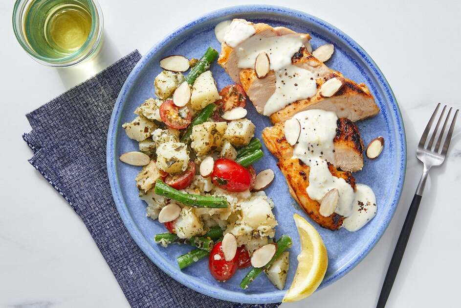 Seared Chicken & Creamy Lemon Sauce 