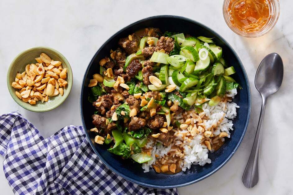 Garlic-Hoisin Beef & Bok Choy
