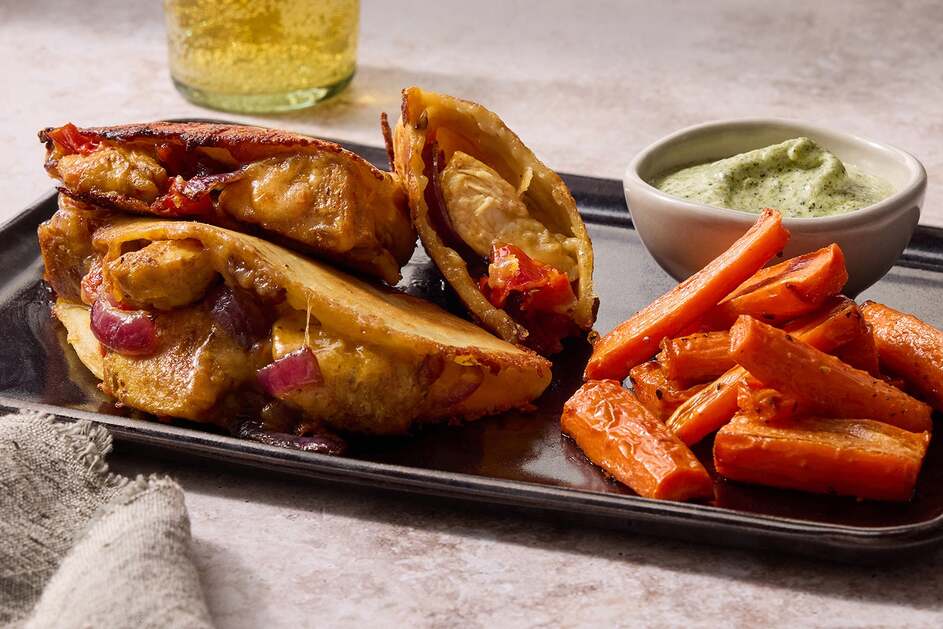 Chicken Shawarma Quesadillas