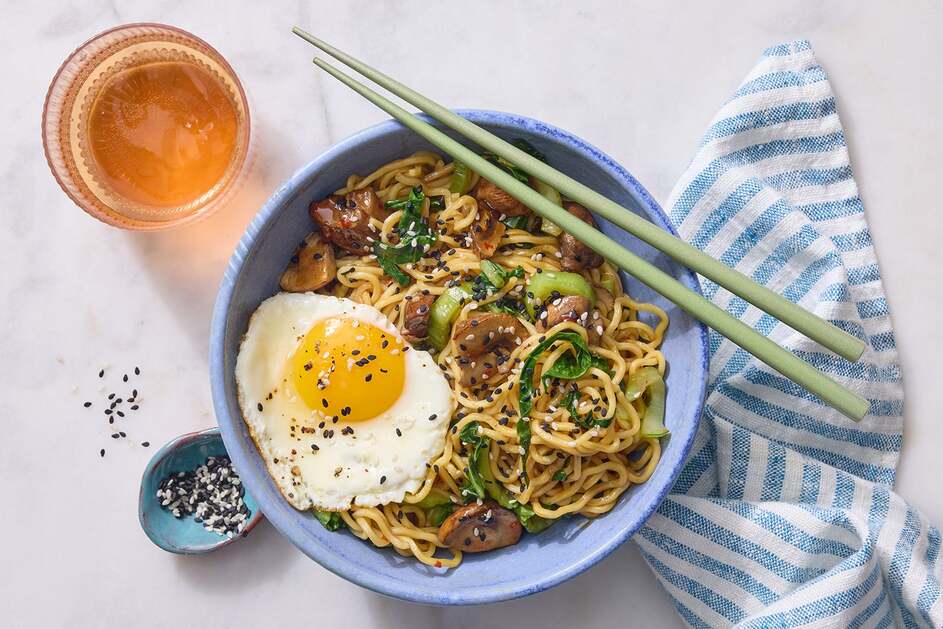 Mushroom Ramen Noodles