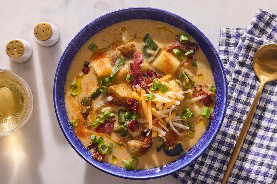 15-Min Loaded Baked Potato Soup