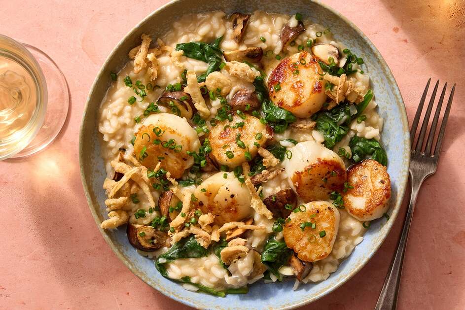 Seared Scallops & Truffle Risotto