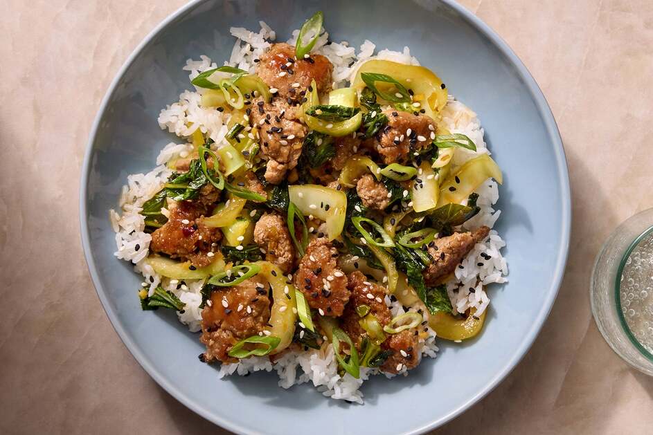 Asian Pork Rice Bowls