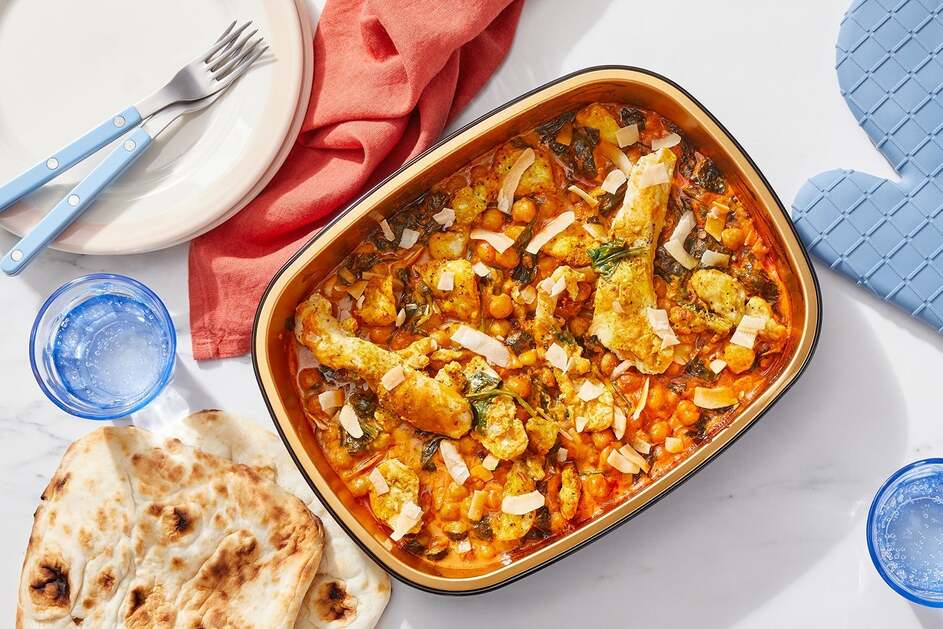 Oven-Baked Chicken & Chickpea Curry